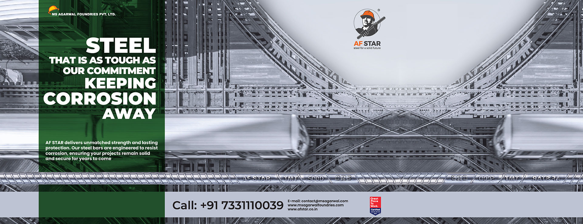 Best TMT Steel Bars Manufacturer & Supplier | AFSTAR