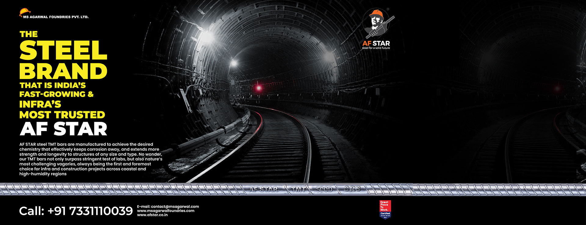 Best TMT Steel Bars Manufacturer & Supplier | AFSTAR